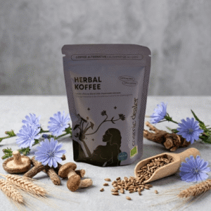 cosmic dealer alternative au café Composé d’orge torréfiée, de chicorée et de seigle Enrichi de 360 mg d'extraits de champignons bio de Crinière de Lion, de Reishi et de Maitake par portion.
