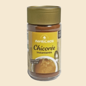 Boite en verre contenant de la chicorée favrichon