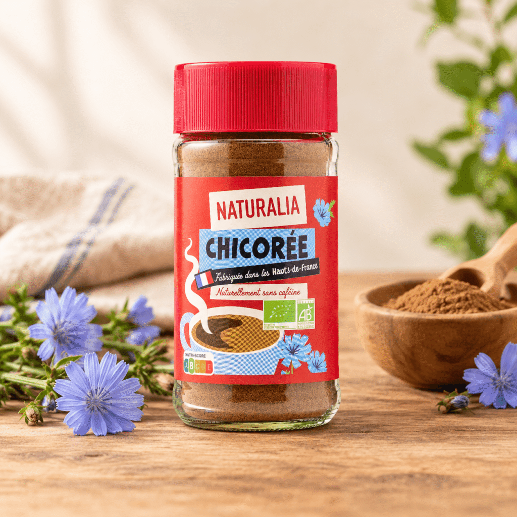 chicoree naturalia dans un bocal en verre