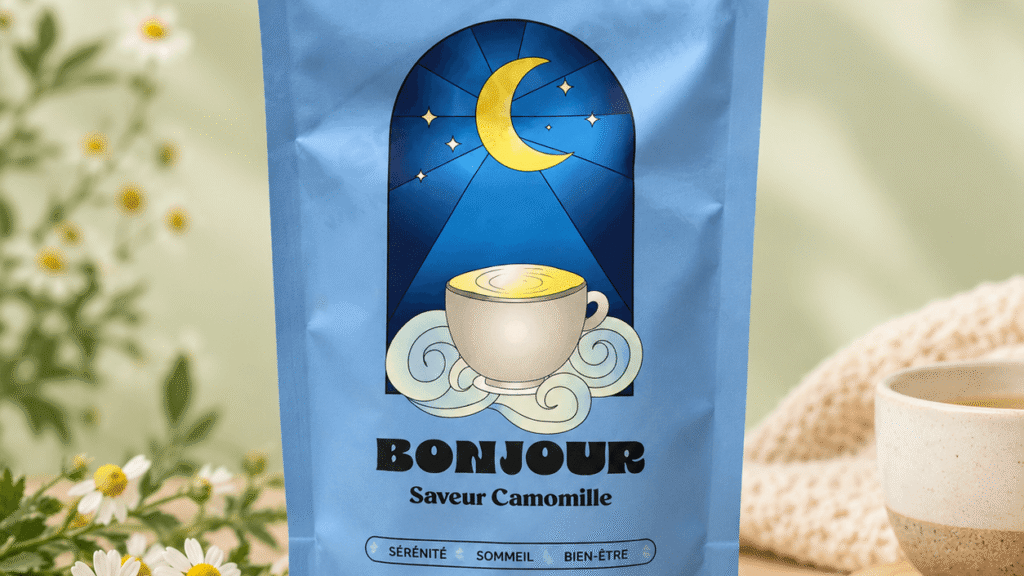 sachet de tisane adaptogene a la camomille